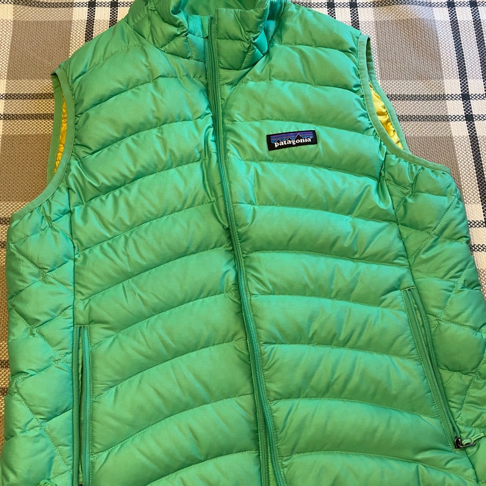 Bright green vest